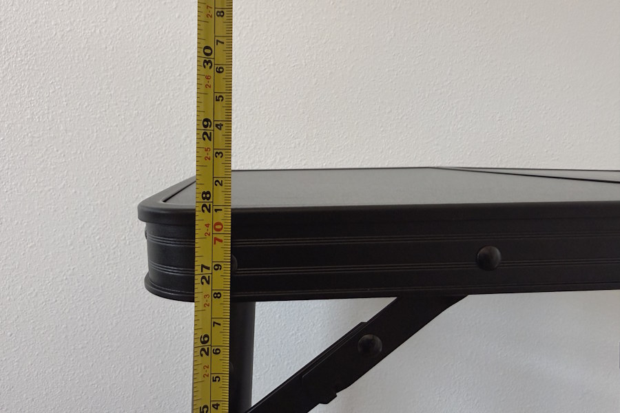VINTEAM Folding Table Height Almost 28 Inches